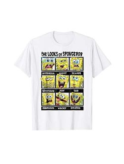 Spongebob SquarePants Multiple Looks & Emotions T-Shirt