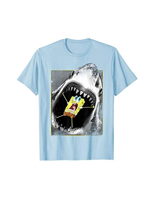 Spongebob Squarepants Shark Attack Funny T-Shirt