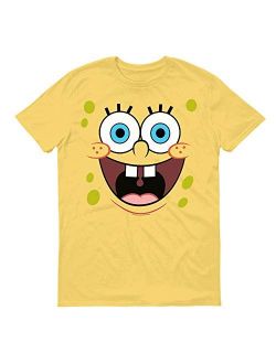 SpongeBob SquarePants Yellow Big Face Short Sleeve T-Shirt