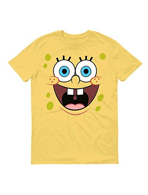 SpongeBob SquarePants Yellow Big Face Short Sleeve T-Shirt