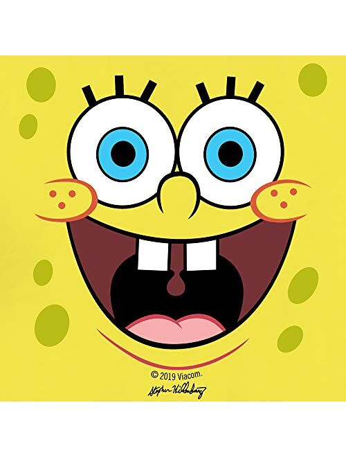 SpongeBob SquarePants Yellow Big Face Short Sleeve T-Shirt