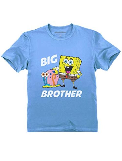 Tstars - Spongebob and Gary Big Brother Funny Toddler Kids T-Shirt