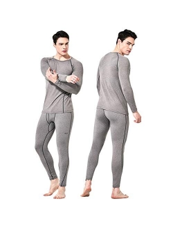 Feelvery Men's HEATPRO Active Performance Thermal Underwear for Men Fleece Lined Thermals Base Layer Long Johns Set