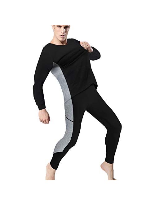 visionreast Men's Ultra Soft Thermal Underwear Set Warm Base Layers Long Johns Set Skiing Winter