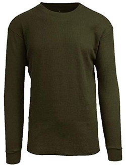 Galaxy by Harvic Mens Crew Neck Thermal Shirt (Multiple Sizes/Colors)