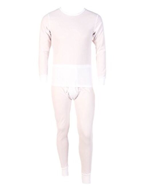 Men's Two Piece Ribbed Long Johns Thermal Underwear Set