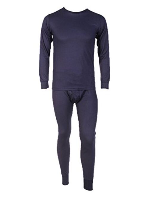 Men's Two Piece Ribbed Long Johns Thermal Underwear Set