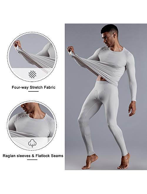 Willit Men's Thermal Underwear Pants Long Johns Bottoms Fleece Lined Base Layer Leggings