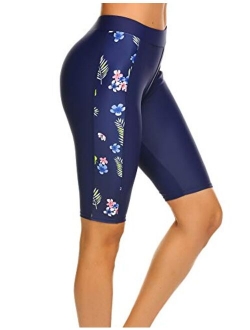 Women's Swim Capris UV Board Shorts Rash Guard Swimsuit Pants Swimwear S-XXL