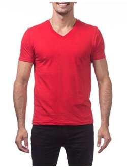 Men's Lightweight Ringspun Cotton Short Sleeve V-Neck T-Shirt