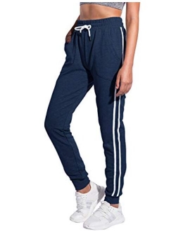 PULI Women's Running Jogger Sweatpants Lounge Workout Lightweight Legging Sweat Pants Pockets