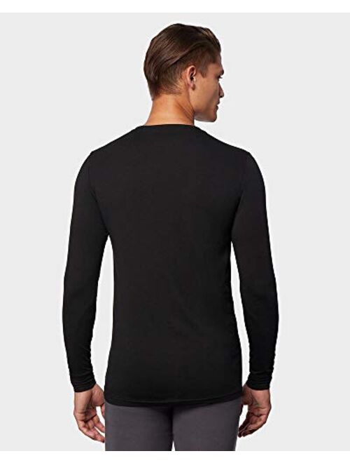 32 DEGREES Mens Heat Performance Thermal Baselayer Vneck Long Sleeve Top