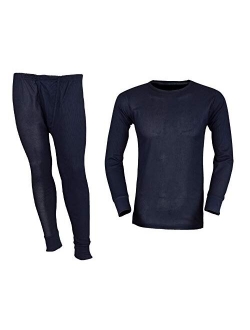 Thermal Underwear Set for Men - Cotton Blend - Waffle Knit for Extra Heat