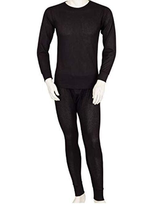 Thermal Underwear Set for Men - Cotton Blend - Waffle Knit for Extra Heat