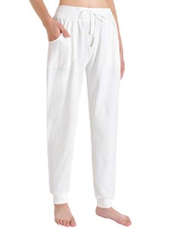 Latuza Women's Cotton Joggers Jersey Sweatpants with Pockets