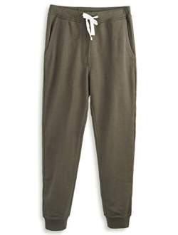 HARBETH Men's Casual Fleece Jogger Sweatpants Cotton Active Elastic Pocket Pants