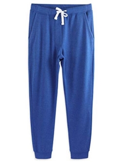 HARBETH Men's Casual Fleece Jogger Sweatpants Cotton Active Elastic Pocket Pants