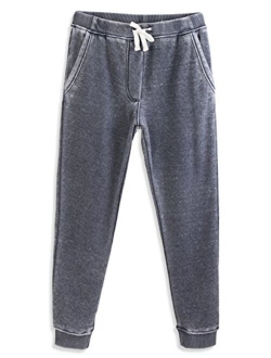 HARBETH Men's Casual Fleece Jogger Sweatpants Cotton Active Elastic Pocket Pants