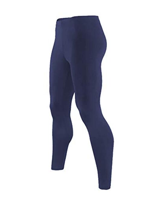 9M Mens Ultra Soft Thermal Underwear Leggings Bottoms - Compression Pants with Fleece Lined