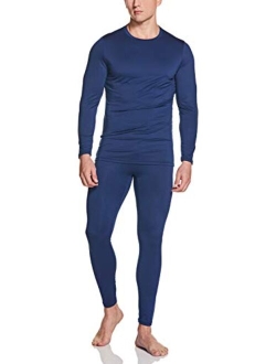 Men's Thermal Compression Pants & Shirts, Microfiber Soft Warm Base Layer, Winter Cold Weather Top & Bottom Set
