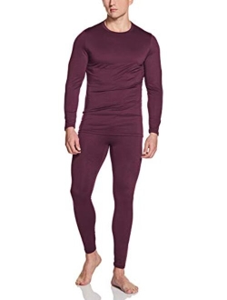 Mens Ultra Soft Thermal Underwear Set Winter Warm Base Layers Tight Long  Johns Tops and Bottom Set with Fleece Lined