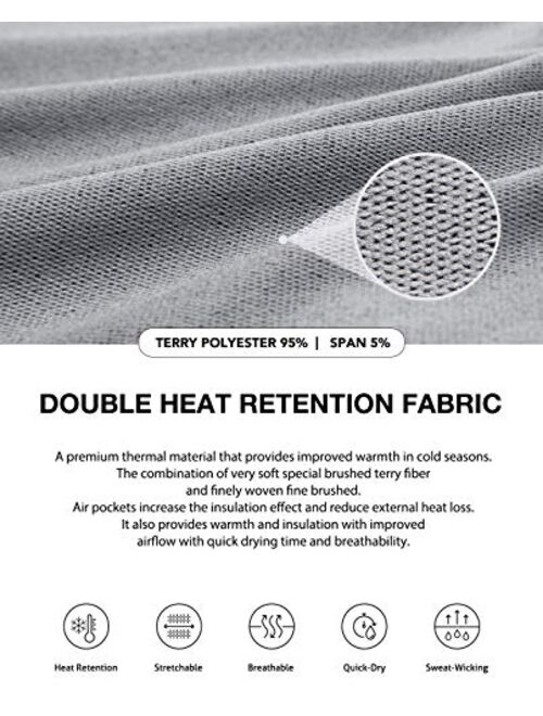 ViCherub Men's Thermal Underwear Set Fleece Lined Long Johns