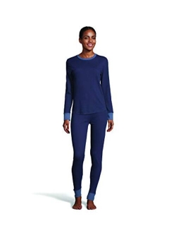 Women's Color Fusion 2-Ply Crew Neck Thermal Baselayer Tagless Long Sleeve T-Shirt