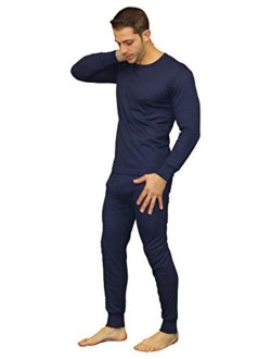 Men's Soft 100% Cotton Waffle Thermal Underwear Long Johns Sets