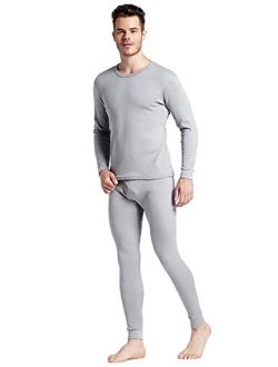 Men's Thermal Underwear Long Johns Set with Warm Soft Fleece Lined