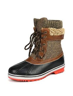 Women's Mid Calf Winter Snow Boots