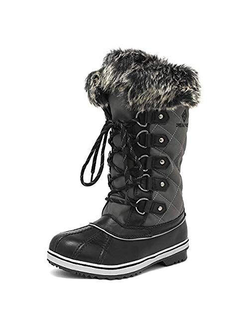 DREAM PAIRS Women's Mid-Calf Winter Snow Boots