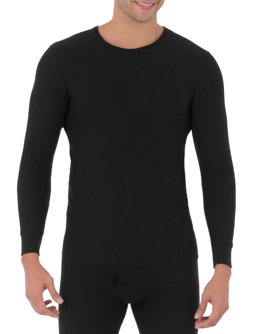 Fruit of The loom Men's Waffle Baselayer Crew Neck Thermal Top