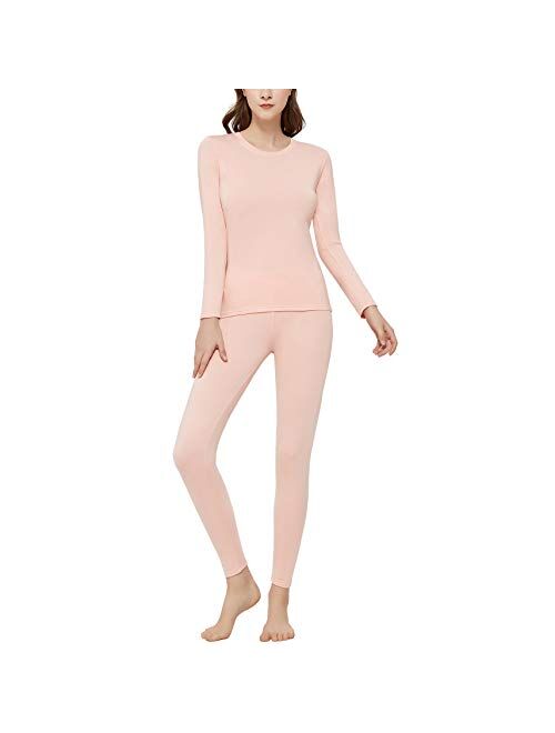 Starlemon Thermal Underwear for Women Ultra Soft Fleece Lined Thermal Winter Base Layers Long Johns Set