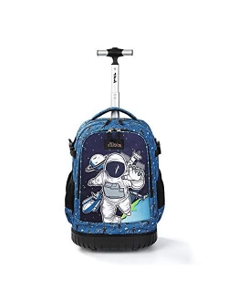 Tilami Rolling Backpack 19 inch Wheeled Cute LAPTOP Boys Girls Travel School Student Trip