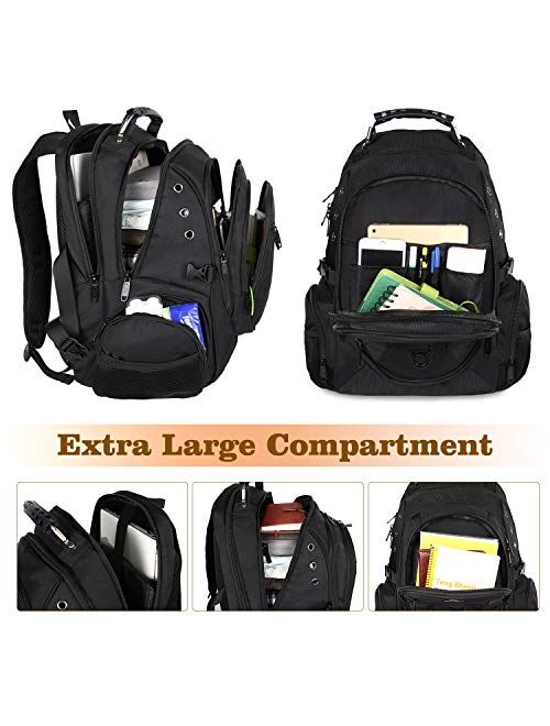 Rolling Backpack, Matein College Wheeled Backpack for Women, Men, Roller School Backpack for Girls, Boys Adults, Travel Laptop Backpack with Removable Wheels Business Bag