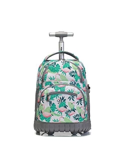 Tilami Rolling Backpack 16 Inch School College Travel Carry-on Backpack Boys Girls