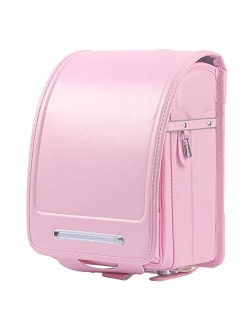 Ransel Randoseru Semi-automatic Japanese school bags for girls boys PU leather