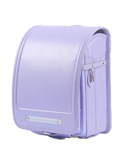 Ransel Randoseru Semi-automatic Japanese school bags for girls boys PU leather