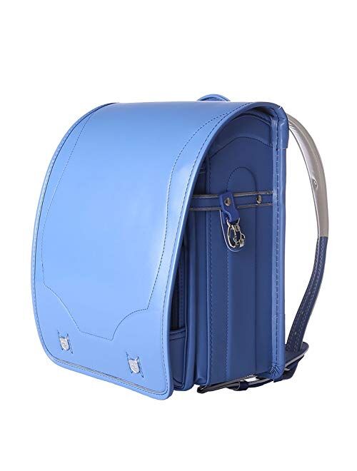 ransel randoseru girls and boys backpack japanese automatic lock school bags Senior PU leather