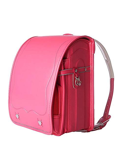 ransel randoseru girls and boys backpack japanese automatic lock school bags Senior PU leather