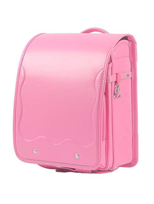 Ransel Randoseru Semi-automatic Japanese school bags for girls boys PU leather