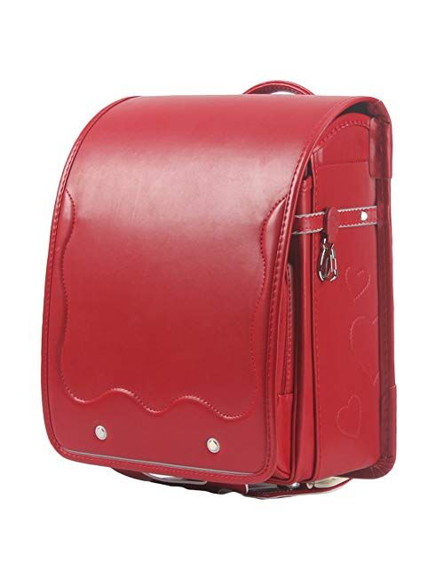 Ransel Randoseru Semi-automatic Japanese school bags for girls boys PU leather