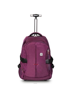 SKYMOVE 19 inches Wheeled Rolling Backpack for Adults and School Students Laptop Books Travel Backpack Bag