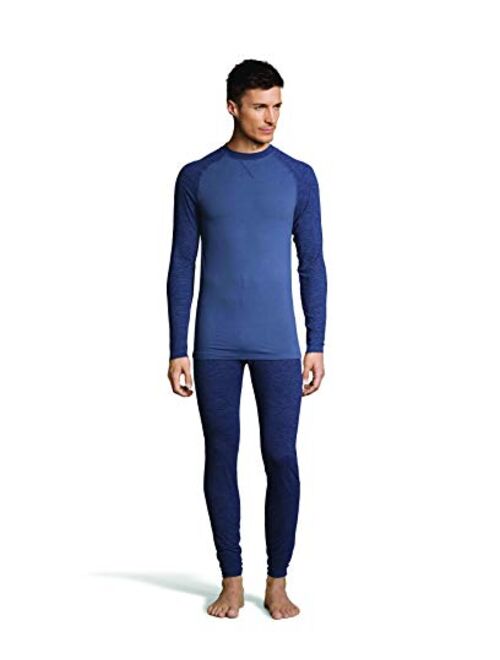 Hanes Men's 4-Way Stretch Crew Neck Long Sleeve T-Shirt with X-Temp & FreshIQ Technology