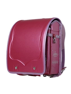 Ransel Randoseru automatic-Lock Japanese school bags for Girls Boys PU leather