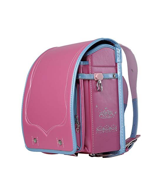 Ransel Randoseru automatic-Lock Japanese school bags for Girls Boys PU leather