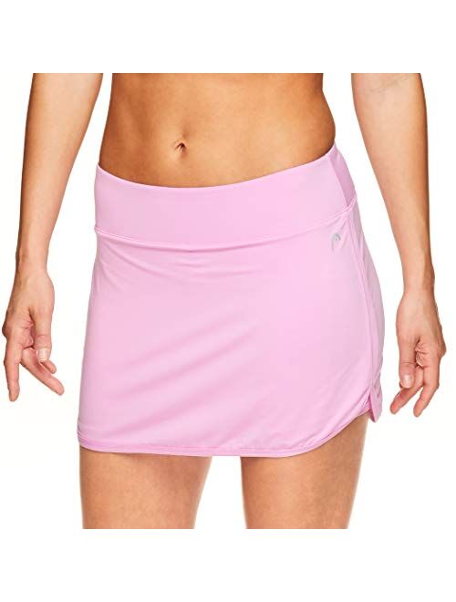 HEAD Women's Athletic Tennis Skirt with Ball Pocket - Workout Golf Exercise & Running Skort