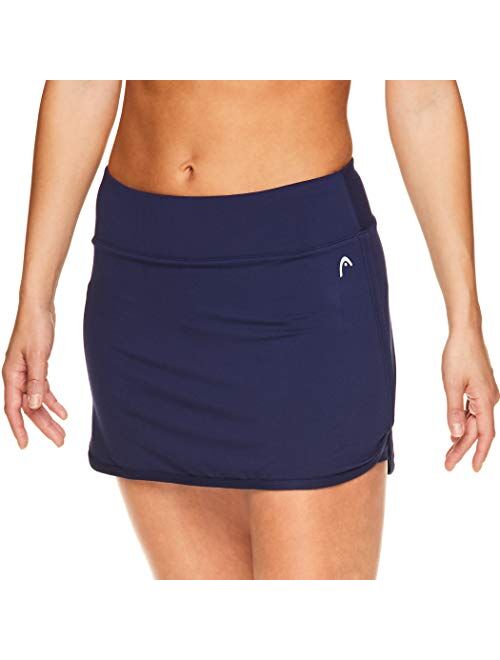 HEAD Women's Athletic Tennis Skirt with Ball Pocket - Workout Golf Exercise & Running Skort