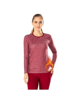 MANCYFIT Womens Thermal Tops Fleece Lined Shirt Long Sleeve Base Layer