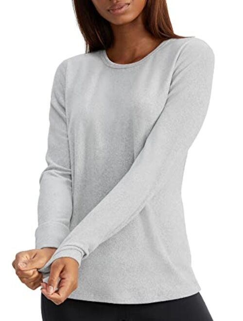 Cuddl Duds Women's Fleecewear with Stretch Crew Neck